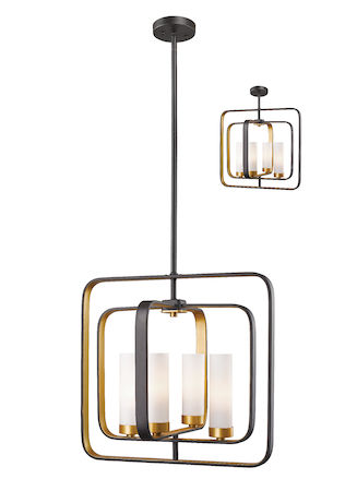 Z-Lite Aideen 4 Light Pendant 6000SFC-BZGD