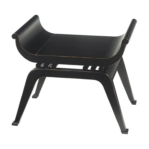 Empress Bench In Ebony Black Finish