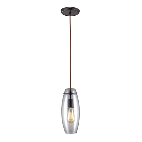 Menlow Park 1 Light Pendant In Oil Rubbed Bronze