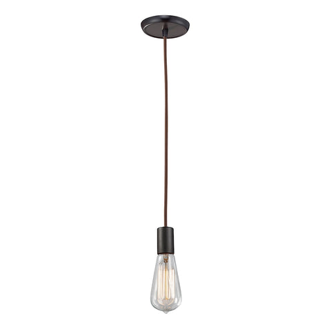 Menlow Park 1 Light Pendant In Oil Rubbed Bronze