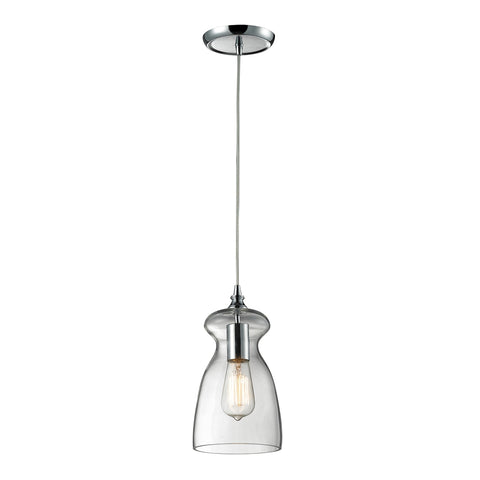 Menlow Park 1 Light Pendant In Polished Chrome