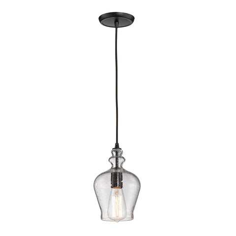 Menlow Park 1 Light Pendant In Oil Rubbed Bronze