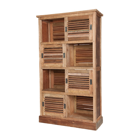 Reclaimed Wood Louvred Cabinet
