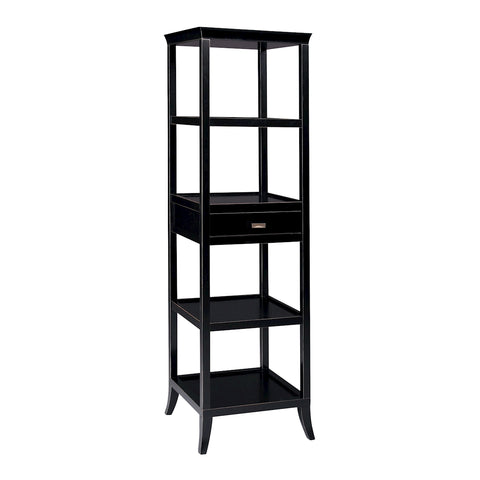 Tamara Tower Shelf With Ebony Finish