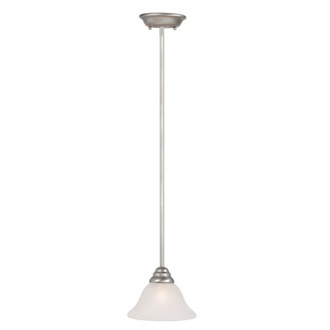 Livex Lighting Coronado 1 Light Brushed Nickel Mini Pendant