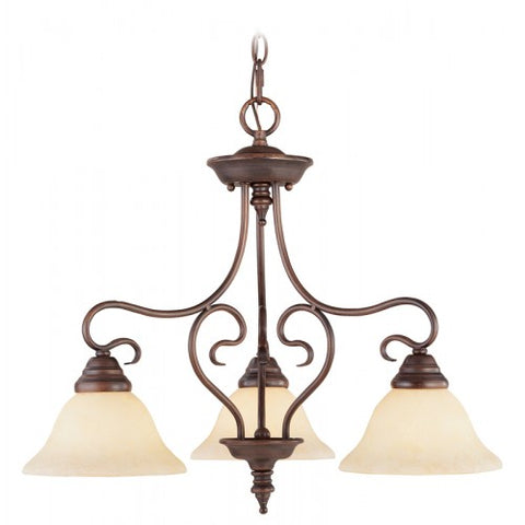 Livex Lighting Coronado 3 Light Imperial Bronze Chandelier