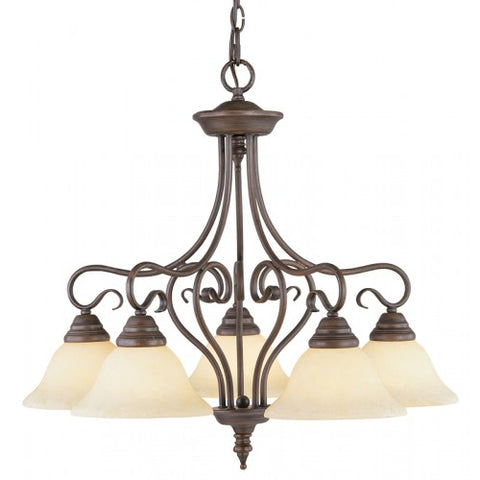 Livex Lighting Coronado 5 Light Imperial Bronze Chandelier