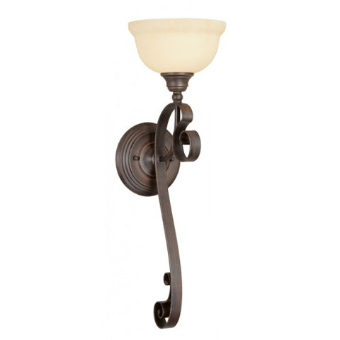 Livex Lighting Manchester 1 Light Imperial Bronze Wall Sconce