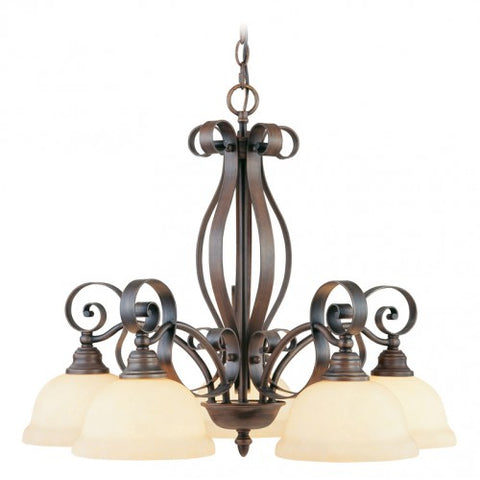 Livex Lighting Manchester 5 Light Imperial Bronze Chandelier