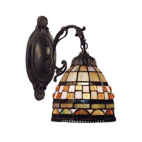 Jewelstone 1 Light Wall Sconce In Classic Bronze