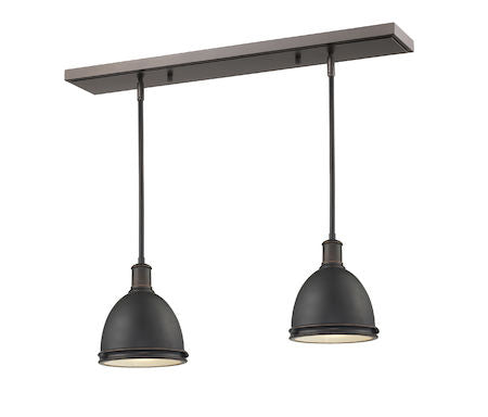 Z-Lite Mason 2 Light Island/Billiard Light 709MP-2OB