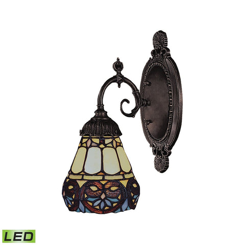 Mix-N-Match 1 Light LED Wall Sconce In Tiffany Bronze