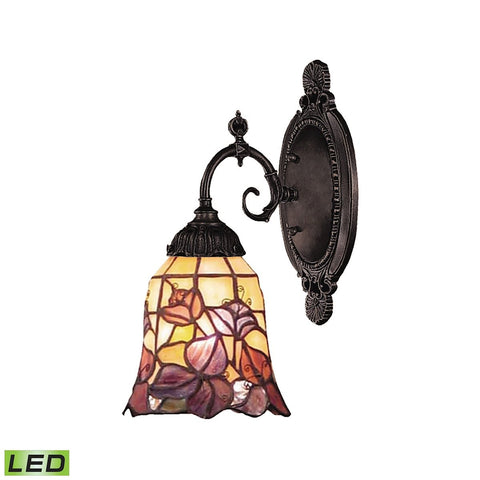 Mix-N-Match 1 Light LED Wall Sconce In Tiffany Bronze