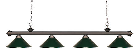 Z-Lite Riviera 4 Light Billiard Light 200-4OB-MDG