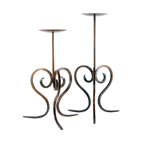 Dorado Set of 2 Pillar Holders