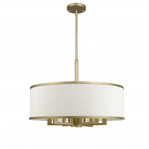 Livex Lighting Park Ridge  6 Light Antique Gold Leaf Chandelier