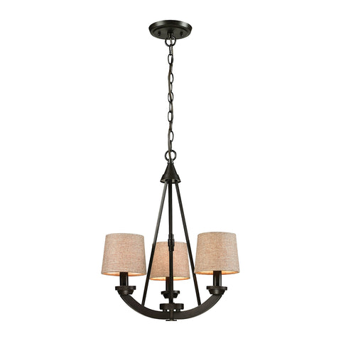 Morrison 3 Light Chandelier In Oil Rubbed Bronze