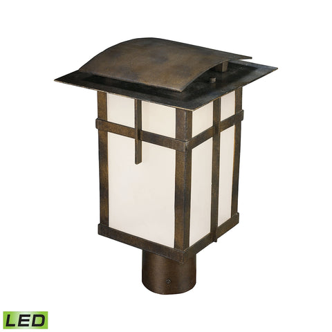 San Fernando 1 Light Outdoor LED Post Light In Hazelnut Bronze - Title 24 Compliant