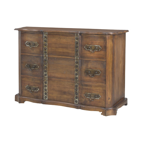 Heritage Chest In New Signature Stain With Antiqued Tin And Tack