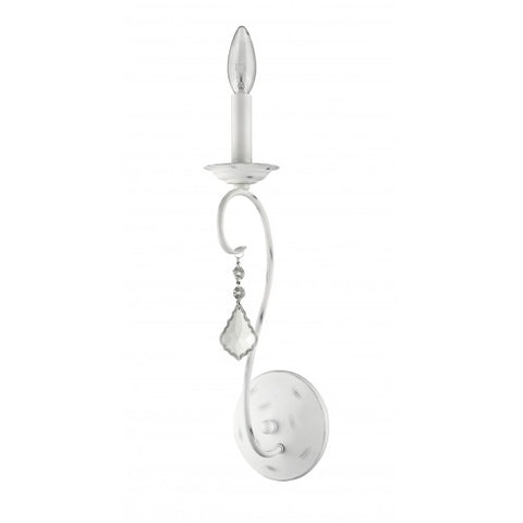 Livex Lighting Chesterfield/Pennington 1 Light Antique White Wall Sconce