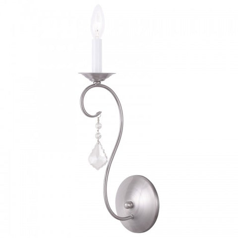 Livex Lighting Chesterfield/Pennington 1 Light Brushed Nickel Wall Sconce