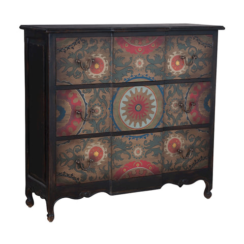 Moroccan Tall 3 Drawer Chest