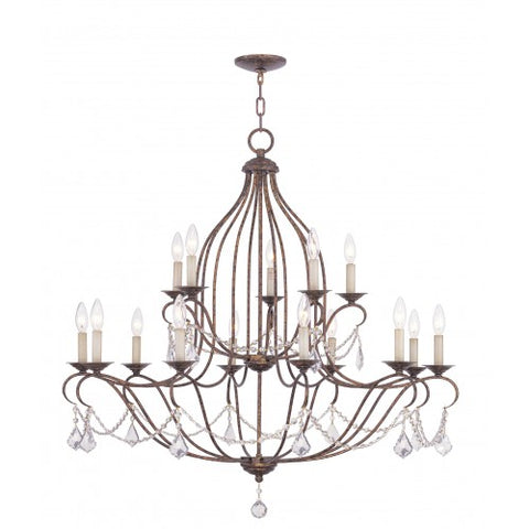 Livex Lighting Chesterfield 15 Light VBR Chandelier