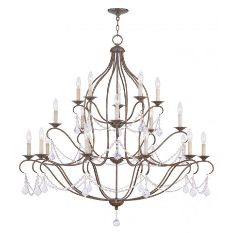 Livex Lighting Chesterfield 20 Light VBR Chandelier
