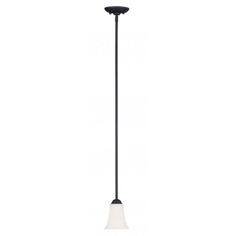 Livex Lighting Ridgedale 1 Light Black Mini Pendant