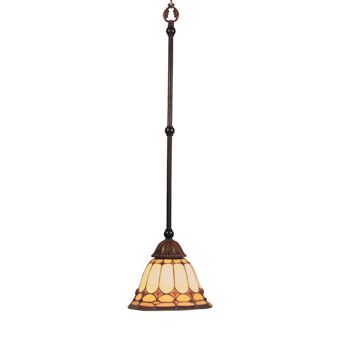 Diamond Ring 1 Light Pendant In Burnished Copper