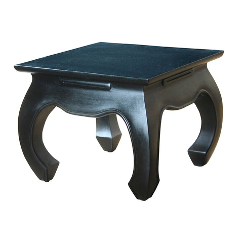 Shasta Side Table In Black Aged Antique Finish