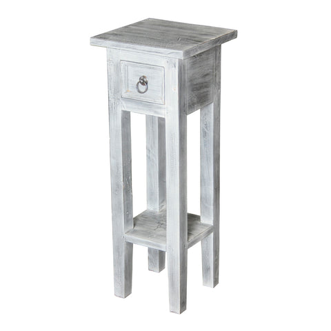 Sutter End Table With Natural White Wash Finish