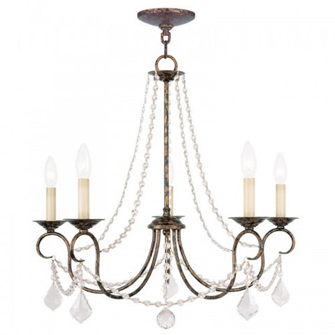 Livex Lighting Pennington 5 Light VBR Chandelier
