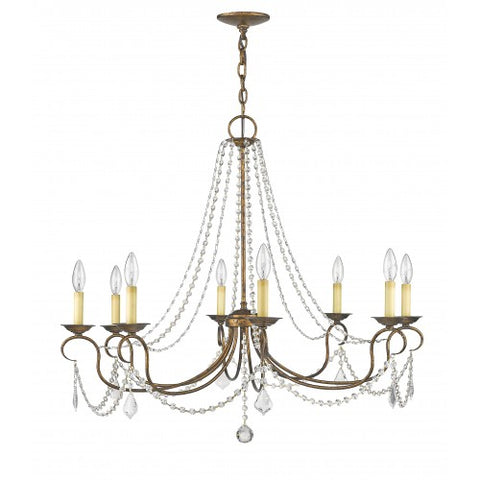 Livex Lighting Pennington 8 Light VBR Chandelier