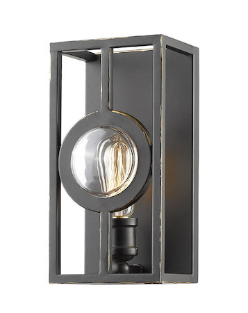 Z-Lite Port 1 Light Wall Sconce 448-1S-A-OB