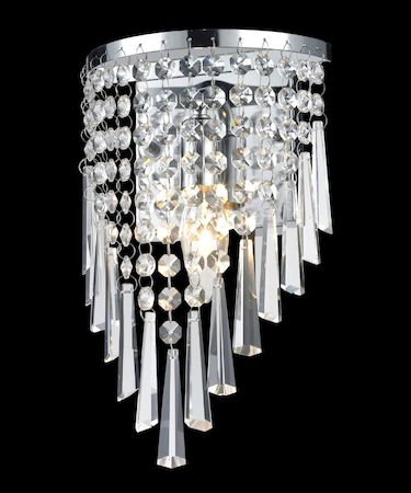 Z-Lite Tango 1 Light Crystal Vanity Light 868CH-1S