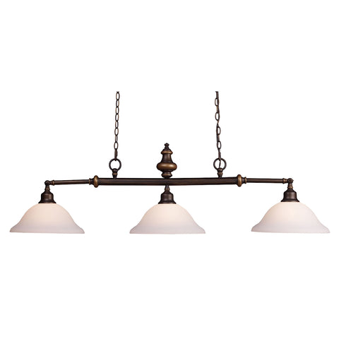 Lurray 3 Light Billiard In Aged Bronze