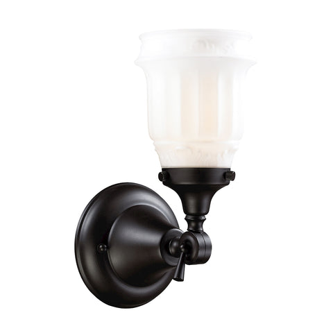 Quinton Parlor 1 Light Vanity In Oiled Bronze