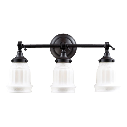 Quinton Parlor 3 Light Vanity In Oiled Bronze