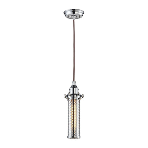 Fulton 1 Light Pendant In Polished Chrome