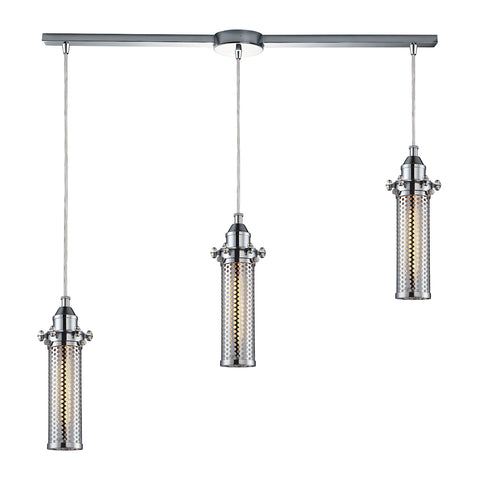 Fulton 3 Light Pendant In Polished Chrome