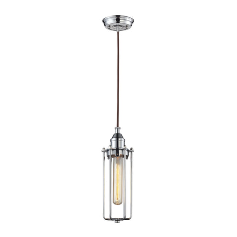 Fulton 1 Light Pendant In Polished Chrome