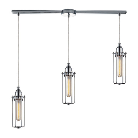 Fulton 3 Light Pendant In Polished Chrome