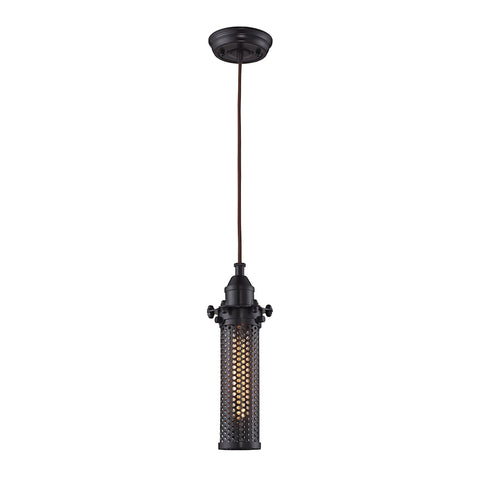 Fulton 1 Light Pendant In Oil Rubbed Bronze