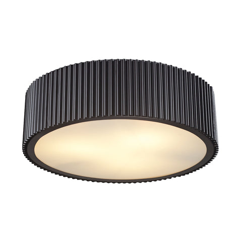 Brendon 3 Light Flushmount In Oil Rubbed Bronze