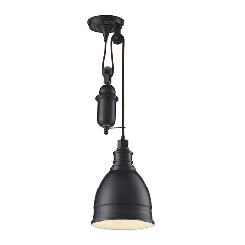 Carolton 1 Light Pendant In Oil Rubbed Bronze