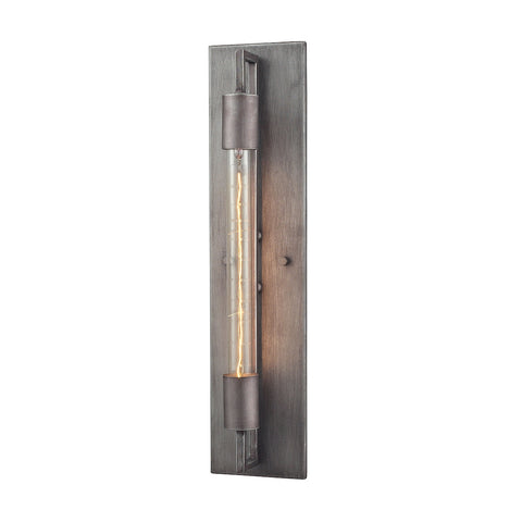Laboratory 1 Light Sconce In Weathered Zinc - Bulb Included