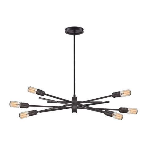 Xenia 6 Light Chandelier In Oil Rubbed Bronze