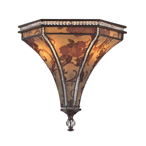 Mica 2 Light Wall Sconce In Weathered Bronze