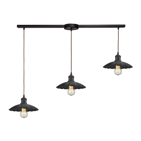 Corrine 3 Light Pendant In Oil Rubbed Bronze